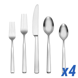 A photo of Ryder Satin 20 Piece Service for 4