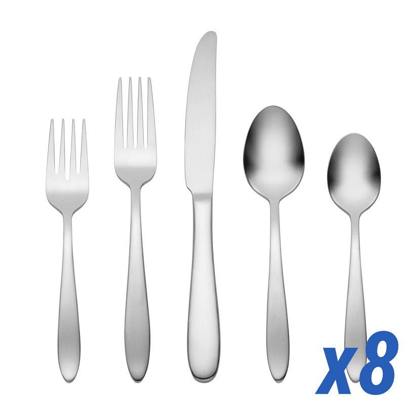 Mooncrest Satin 40 Piece Service for 8