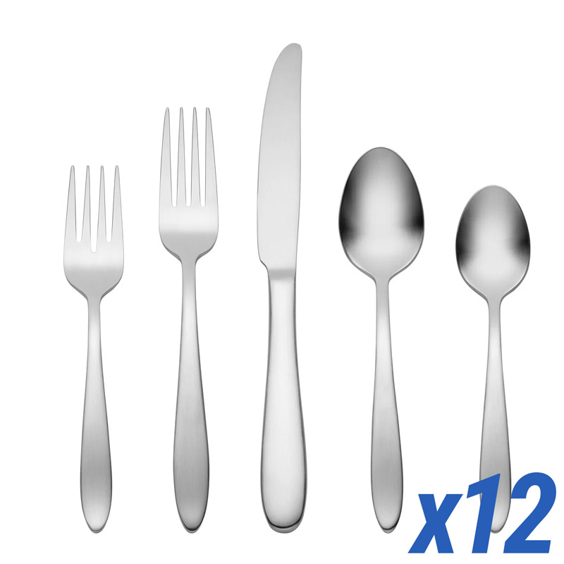Mooncrest Satin 60 Piece Service for 12