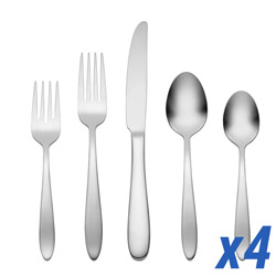 Mooncrest Satin 20 Piece Service for 4