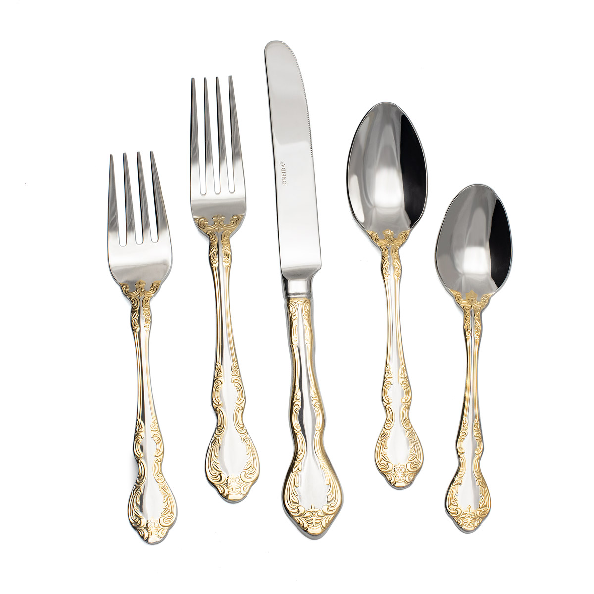 Golden Mandolina 5pc Place Setting