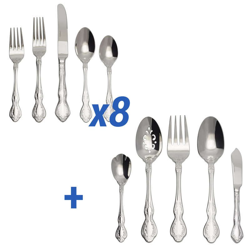 Mandolina 45pc Service for 8