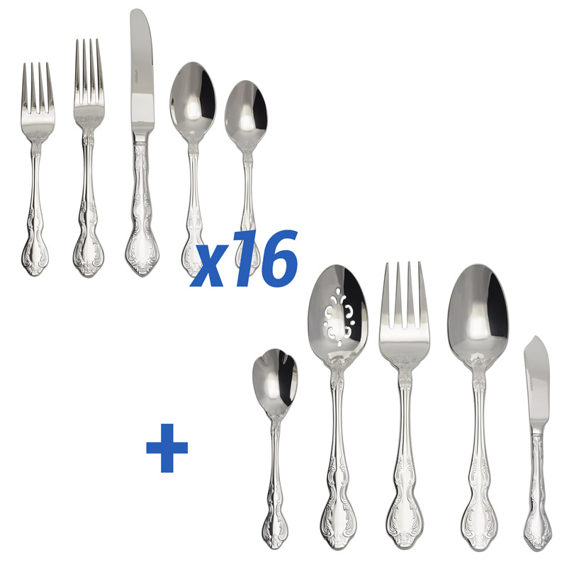 Mandolina 85pc Service for 16