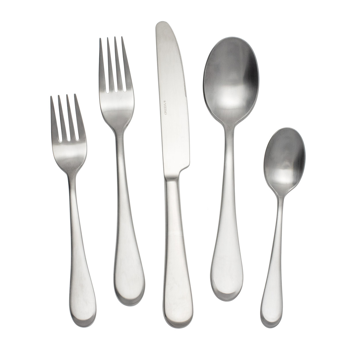 thumbnail image 2 of ONEIDA Icarus Glossy Stainless Flatware – Beveled Tip Plain Thick Handle – Choose Pieces, 18/10 China/Vietnam 2 of 3