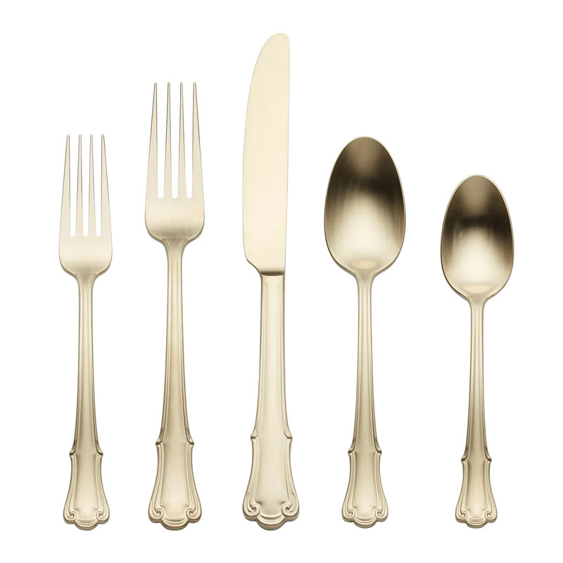 James Street Champagne 5 Piece Place Setting