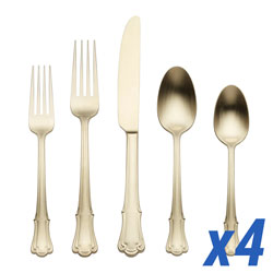 James Street Champagne 20 Piece Service for 4