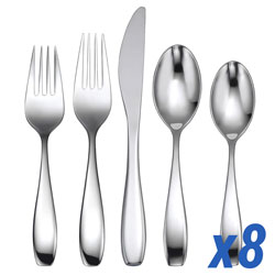 A photo of Stafford Mirror 45 Piece Service for 8