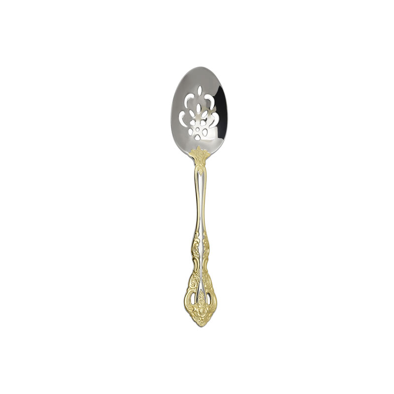 Golden Michelangelo Pierced Serving Spoon