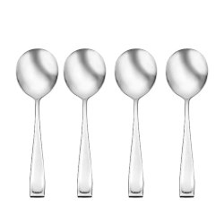 Moda Round Soup Spoons, Set of 4