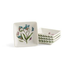 A photo of Portmeirion Botanic Garden Square Mini Dishes, Set/4