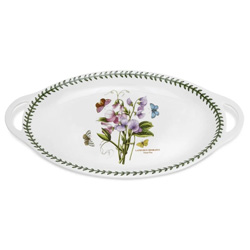 Botanic Garden Oval Platter, Handled, 18 x 11.75