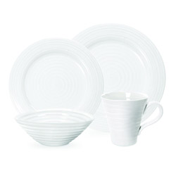 A photo of Sophie Conran White 4pc Place Setting, White