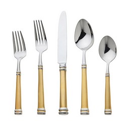 A photo of Royal Bramasole Gold 5pc Place Setting