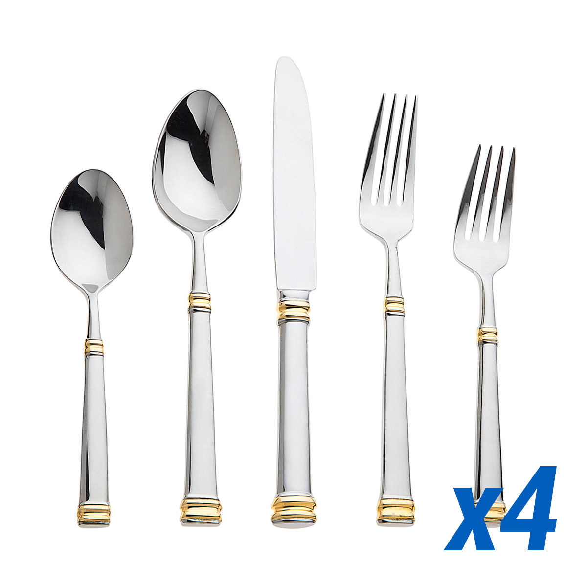 Bramasole Gold 20pc Service for 4