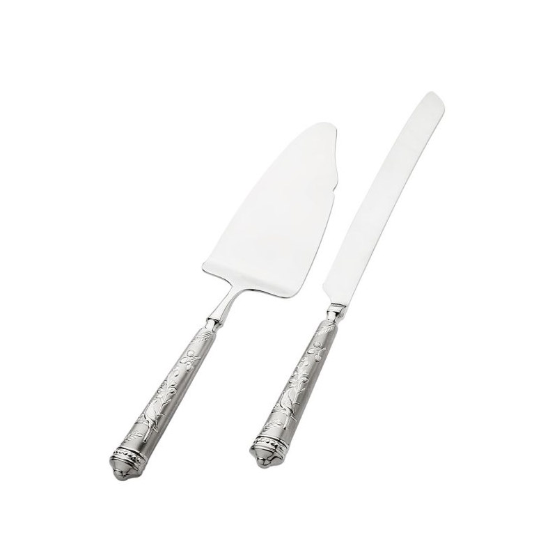 Audubon's Bird of Paradise 2pc Cake Knife & Server Set