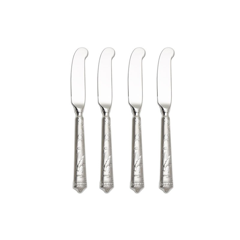 Audubon's Bird of Paradise Butter Spreader, Set of 4