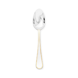 Ascot Gold Accent Oval Soup Spoon