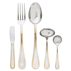 Ascot Gold Accent 5pc Hostess Set