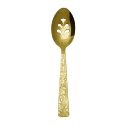 Parisian Garden Gold Pierced Serving Spoon