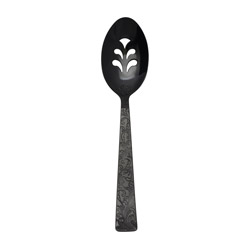 Parisian Garden Black Pierced Serving Spoon
