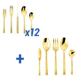 A photo of Birchwood Gold 65pc Service for 12