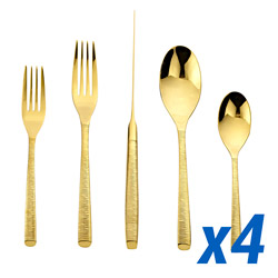 Birchwood Gold 20pc Service for 4