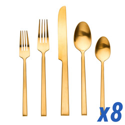 Hover Matte Gold 40pc service for 8