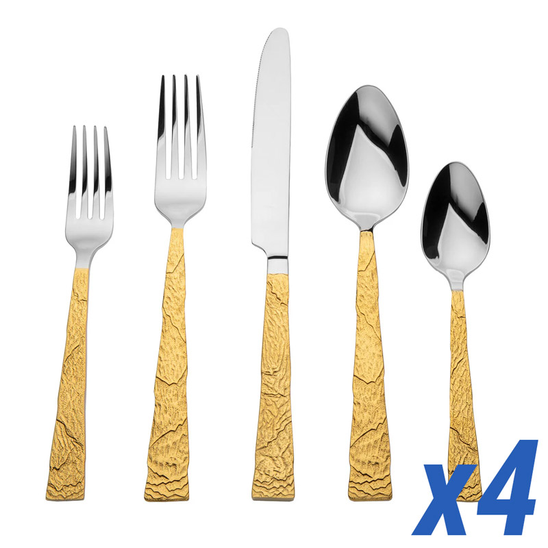 Shale Gold 20pc Service for 4
