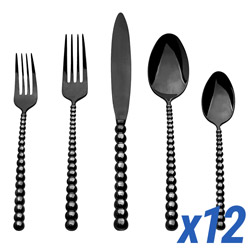 Rondure Black 60pc Service for 12