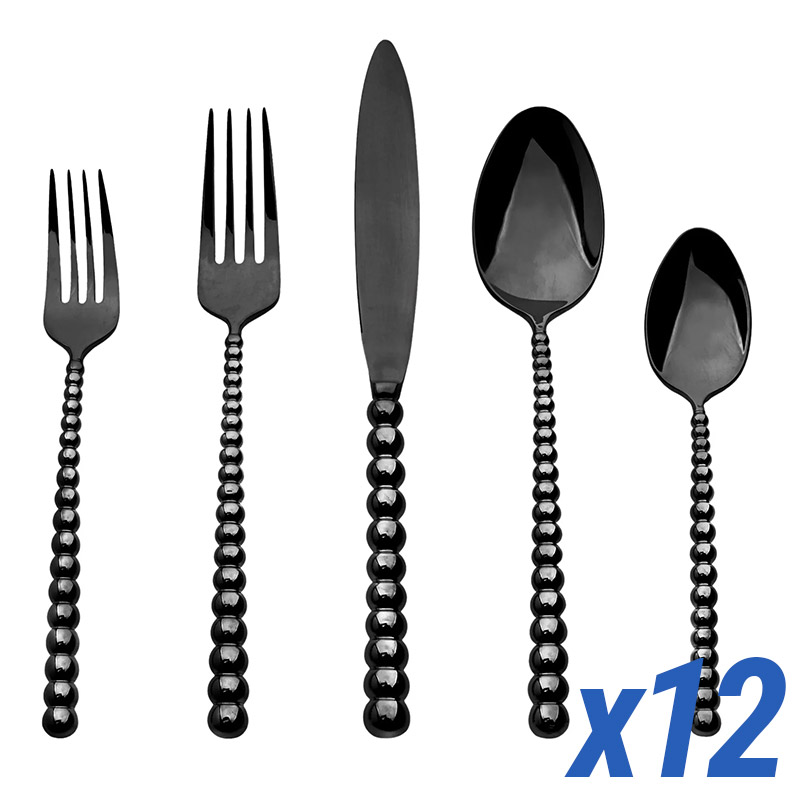Rondure Black 60pc Service for 12