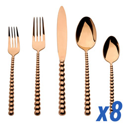 Rondure Copper 40pc Service for 8