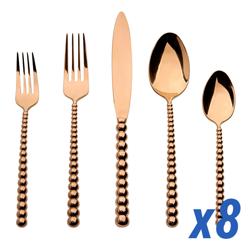 Rondure Copper 40pc Service for 8