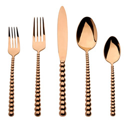 Rondure Copper 5pc Place Setting