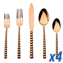 Rondure Copper 20pc Service for 4