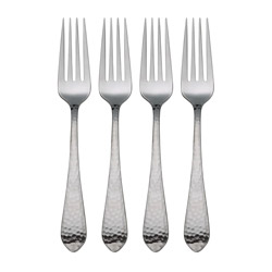 A photo of Reed & Barton Hammered Antique Dinner Forks, Set of 4