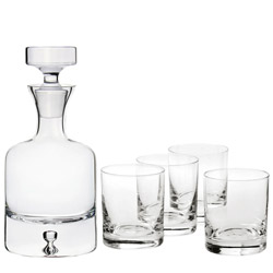 Taylor Double Old Fashioned Decanter Gift Set, 5-piece Set