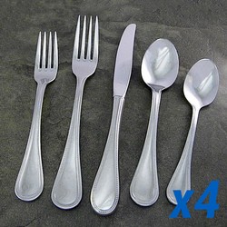 Liberty Tabletop Pearls 20pc Service for 4