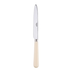 Pop Ivory Dinner Knife, Serrated