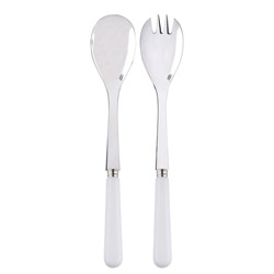 Pop White 2pc Salad Serving Set
