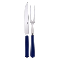 Pop Navy Blue 2pc Carving Set