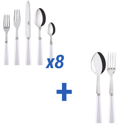 A photo of Icone White 42pc Service for 8