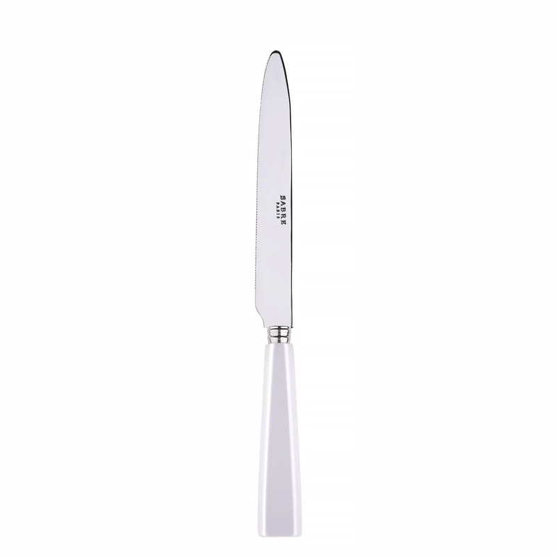 Icone White Dinner Knife Serrated