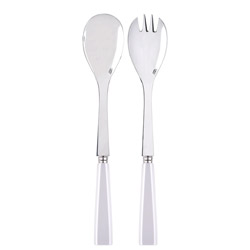Icone White 2pc Salad Serving Set