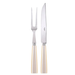 A photo of Natura Pearl 2pc Carving Set