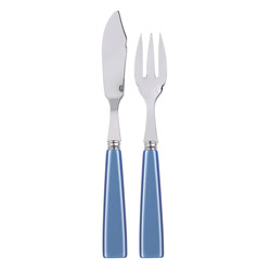 A photo of Icone Light Blue 2pc Fish Set (Place Setting)