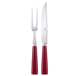 Icone Red 2pc Carving Set