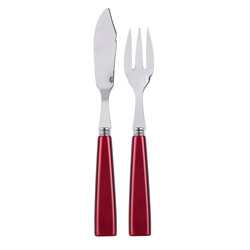 A photo of Icone Red 2pc Fish Set (Place Setting)