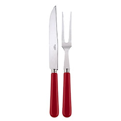 Pop Burgundy 2 Piece Carving Set