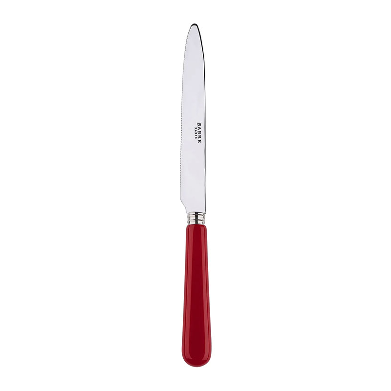 Pop Burgundy Dinner Knife Serrated