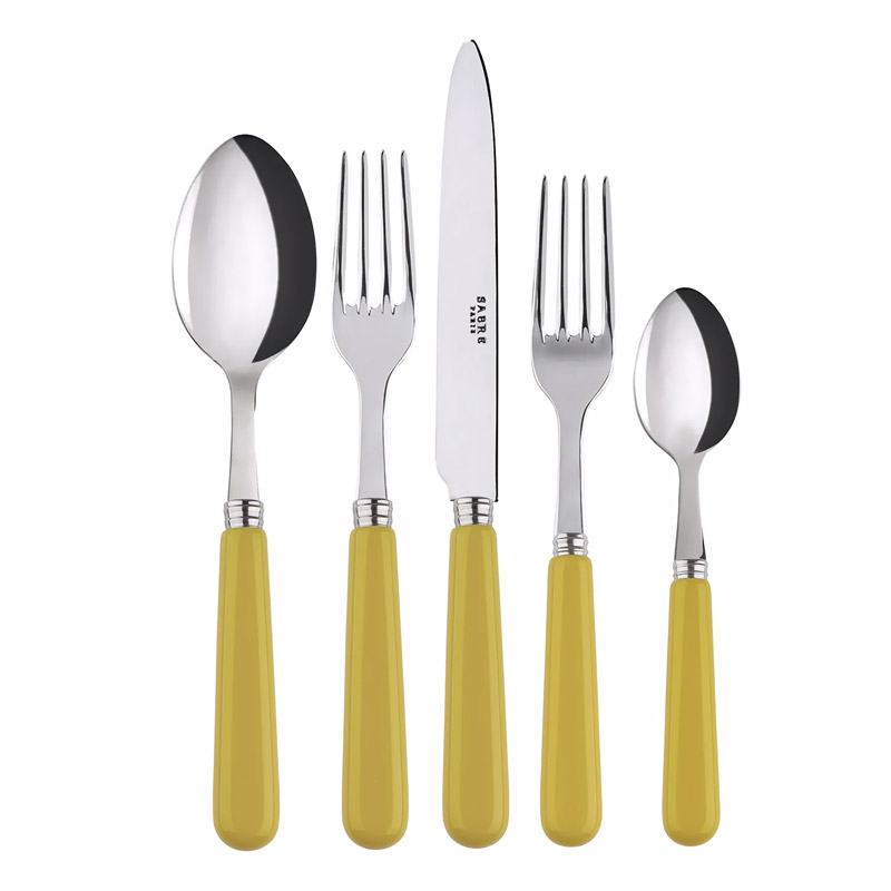 Pop Yellow 5 Piece Place Setting
